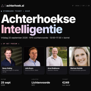 Standaard Ticket — Achterhoekse Intelligentie | 25 september 2026